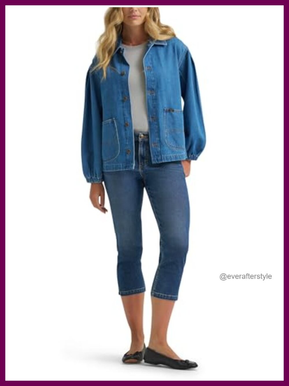 Lee Women's Legendary Chore Shacket 100% Cotton Relaxed Fit - Picture 3 of 4